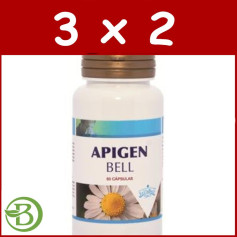 Pacote 3x2 Apigen Bell 60 cápsulas Jellybell