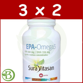 Pack 3x2 EPA-Omega 3 60 Perlas Sura Vitasan