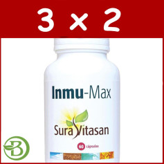 Pacote 3x2 Immu-Max 60 Cápsulas Sura Vitasan