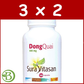 Pack 3x2 Dong Quai 100 Cápsulas Sura Vitasan