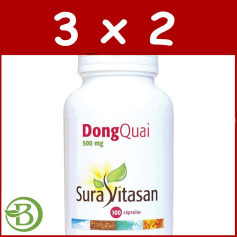 Pacote 3x2 Dong Quai 100 Cápsulas Sura Vitasan