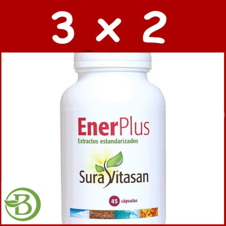 Pack 3x2 Enerplus 45 Cápsulas Sura Vitasan