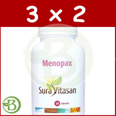 Pacote 3x2 Menopax 30 Cápsulas Sura Vitasan