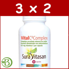 Pacote 3x2 Vital C8 Complex 45 Cápsulas Sura Vitasan