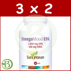 Pacote 3x2 Omegamood-EPA 30 Pérolas Sura Vitasan