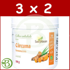 Pack 3x2 Cúrcuma Fermentada 150Gr. Sura Vitasan