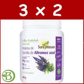 Pack 3x2 Proteína De Semilla De Altramuz Azul 250Gr. Sura Vitasan