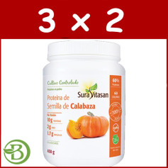 Pack 3x2 Proteína de Semente de Abóbora 450Gr. Sura Vitasan