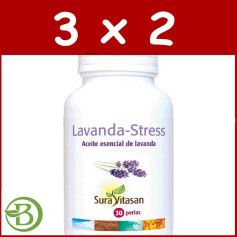 Pacote 3x2 Lavender Stress 30 Pérolas Sura Vitasan