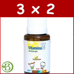 Embalagem 3x2 Vitamina D3 Infantil 15Ml. Sura Vitasan