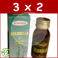 Embalagem 3x2 Chlorella 60 comprimidos Integralia