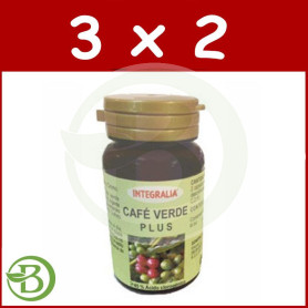 Pack 3x2 Café Verde Plus 60 Cápsulas Integralia