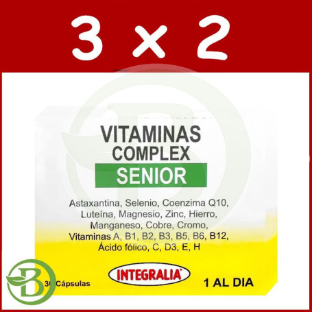 Pack 3x2 Valeriana Senior 30 Cápsulas Integralia