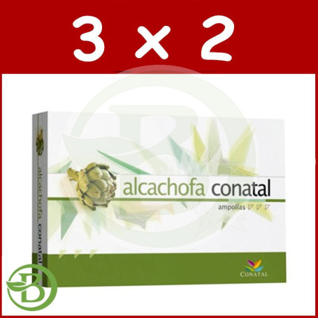 Pack 3x2 Alcachofa 20 Ampollas Conatal