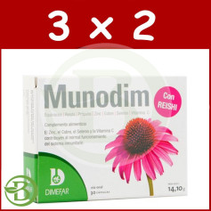 Embalagem 3x2 Munodim 470Mg. 30 cápsulas Dimefar