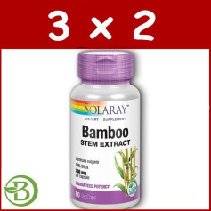 Pacote 3x2 Bambu 300Mg. 60 Cápsulas Solaray