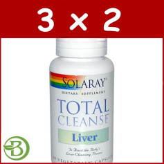 Pacote 3x2 Total Cleanse Fígado 60 Cápsulas Solaray