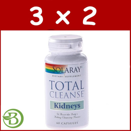 Pack 3x2 Total Cleanse Kidneys 60 Cápsulas Solaray