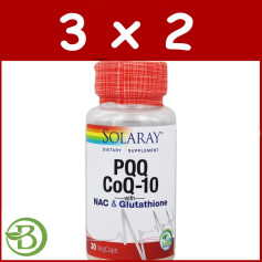 Pqq com Q10 30 Solaray Capsules