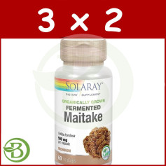 Pacote 3x2 Maitake 500Mg. 60 Cápsulas Solaray