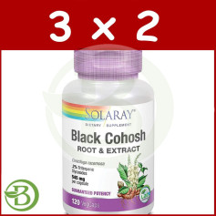 Pacote 3x2 Cohosh Preto 120 Cápsulas Solaray