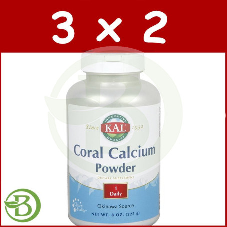 Pack 3x2 Coral Calcium 225Gr. Kal