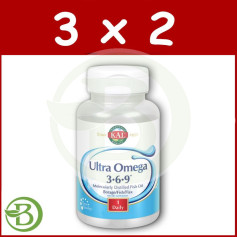 Pacote 3x2 Ultra Omega 3-6-9 50 Pérolas Kal