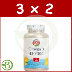 Pacote 3x2 Omega 3 450/300 60 Pérolas Kal