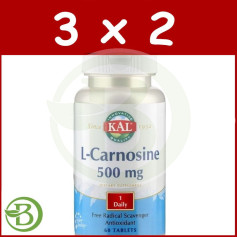 Pacote 3x2 L-Carnosina 500Mg. 30 comprimidos de Kal