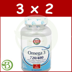 Pacote 3x2 Omega 3 720/480 60 Pérolas Kal