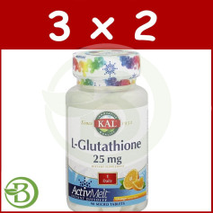 Pacote 3x2 L-Glutationa 25Mg. 90 comprimidos de Kal