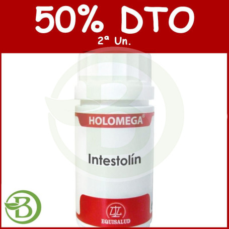 Holomega Intestolin 50 Cápsulas Equisalud Pack (2a Ud al 50%)