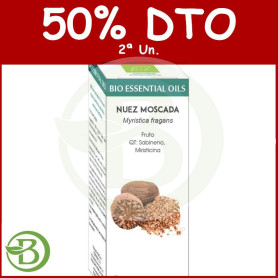 Bio Essential Oil Nuez Moscada 10Ml. Equisalud Pack (2a Ud al 50%)