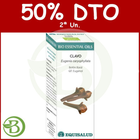 Bio Essential Oil Clavo 10Ml. Equisalud Pack (2a Ud al 50%)