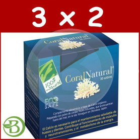 Pack 3x2 Coral Natural 30 Sobres 100% Natural