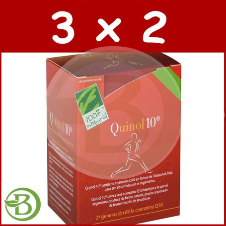 Pack 3x2 Quinol10 100Mg. 90 Cápsulas 100% Natural