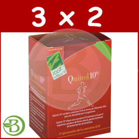 Pack 3x2 Quinol10 50Mg. 30 Cápsulas 100% Natural