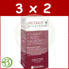 Pacote 3x2 Nutriox Colágeno + Ácido Hialurônico 30 Cápsulas Ynsadiet