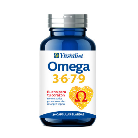 Omega 3-6-7-9 Embalagem de 30 Cápsulas. Ynsadiet