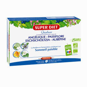 Quarteto de Relaxamento de Passiflora Orgânica 20 Ampolas Super Diet