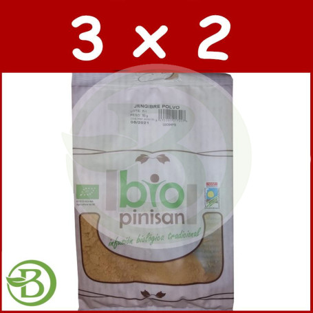 Pack 3x2 Jengibre Polvo Bio 50Gr. Pinisan