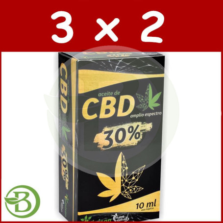 Pack 3x2 Aceite Cbd 30% Amplio Espectro 10ml Pinisan