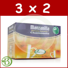 Pack 3x2 Infusões de Camomila 20 Filtros Naturais Soria