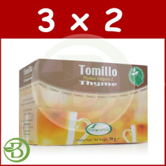 Pack 3x2 Infusões de Tomilho 20 Filtros Naturais Soria