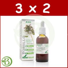 Pacote 3x2 Extrato de Tomilho Fórmula XXI 50Ml. Soria Natural