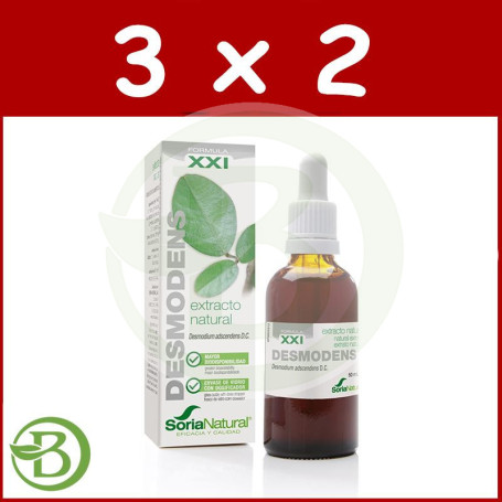 Pack 3x2 Extracto de Desmodium Fórmula XXI 50Ml. Soria Natural