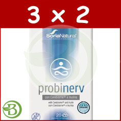 Pacote 3x2 Probinerv 20 Cápsulas Soria Natural