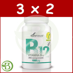 Pacote 3x2 Vitamina B12 250 Mgrs. X 200 Liberação Sustentada Soria Natural