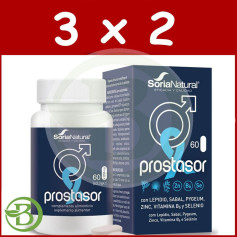 Pacote 3x2 Prostasor 60 Comprimidos Soria Natural