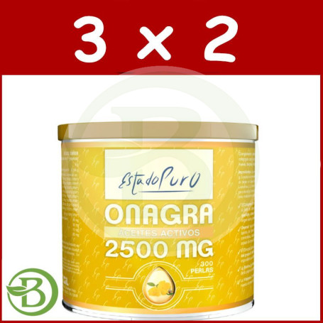 Pack 3x2 Onagra 2.500Mg. 300 Perlas Estado Puro - Tongil